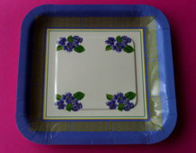 Assiette Bleu