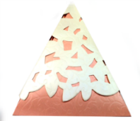 Boite à gateau pyramide rose