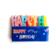 Bougie lettre d'anniversaire