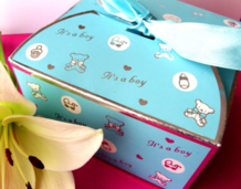 Boite bleu clair