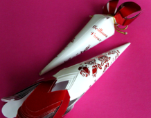 Cône dragée Rouge