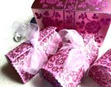 Boite dragée paillettes rose