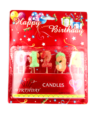 Bougie anniversaire en chiffre